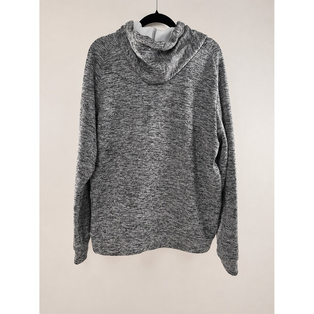Under Armour Men's Large Gray Heather Fleece Pullover Hoodie Loose Fit - Picture 2 of 10